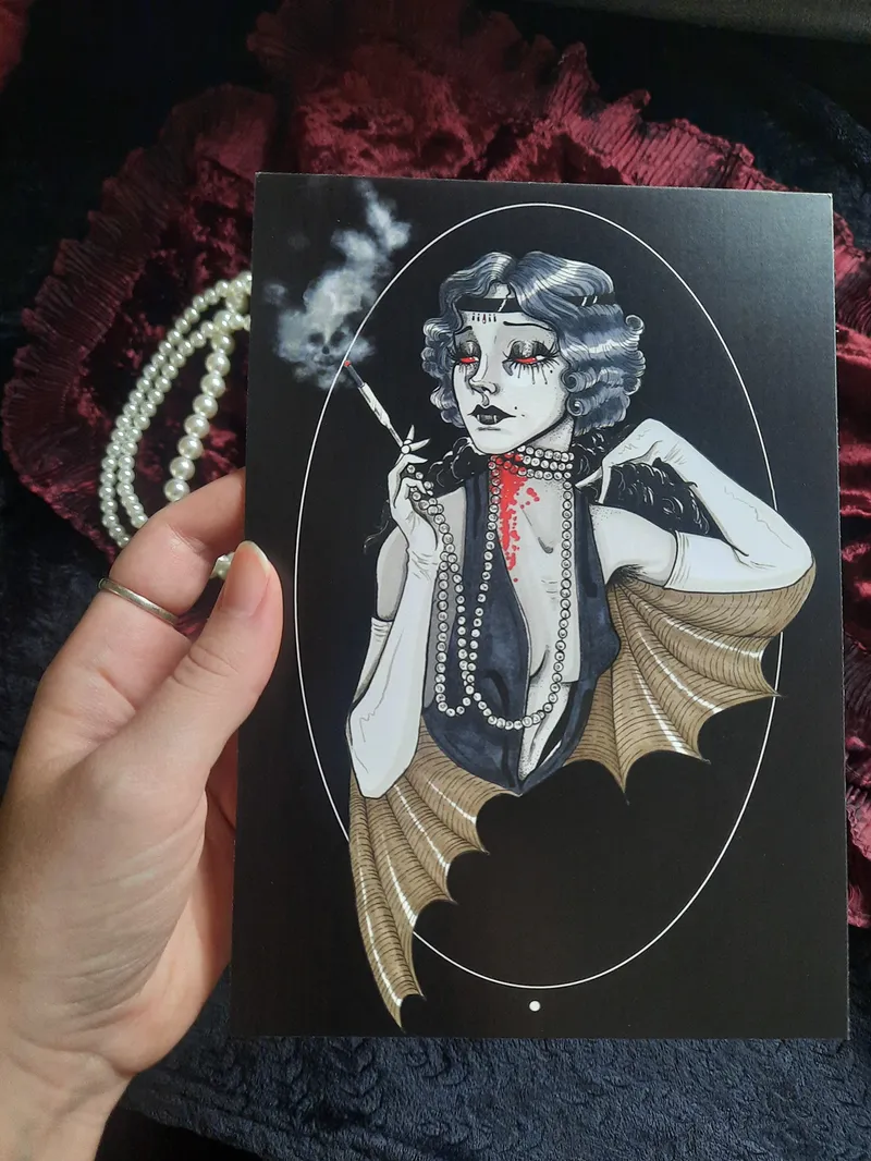 Impression d'art - Glampire, art gothique original (3)