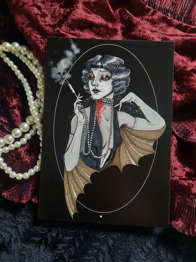 Impression d'art - Glampire, art gothique original