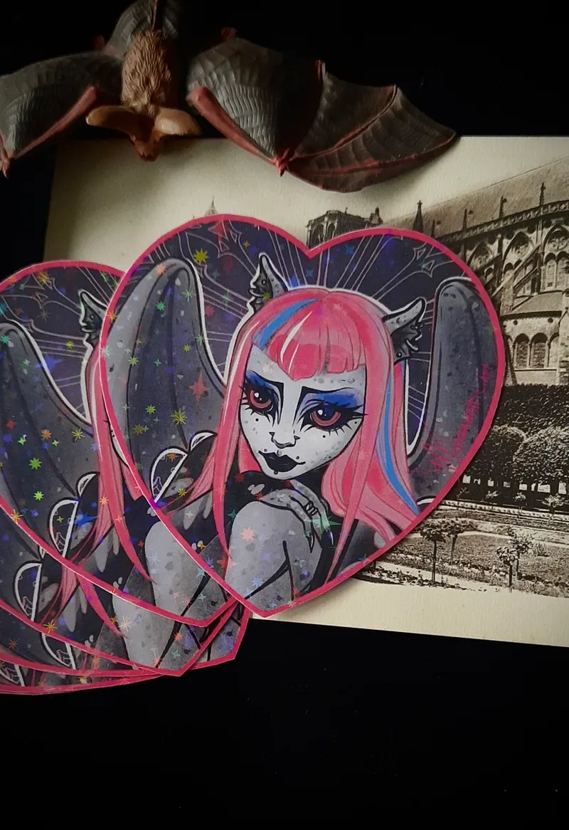 Sticker - Rochelle Goth, art gothique original (2)