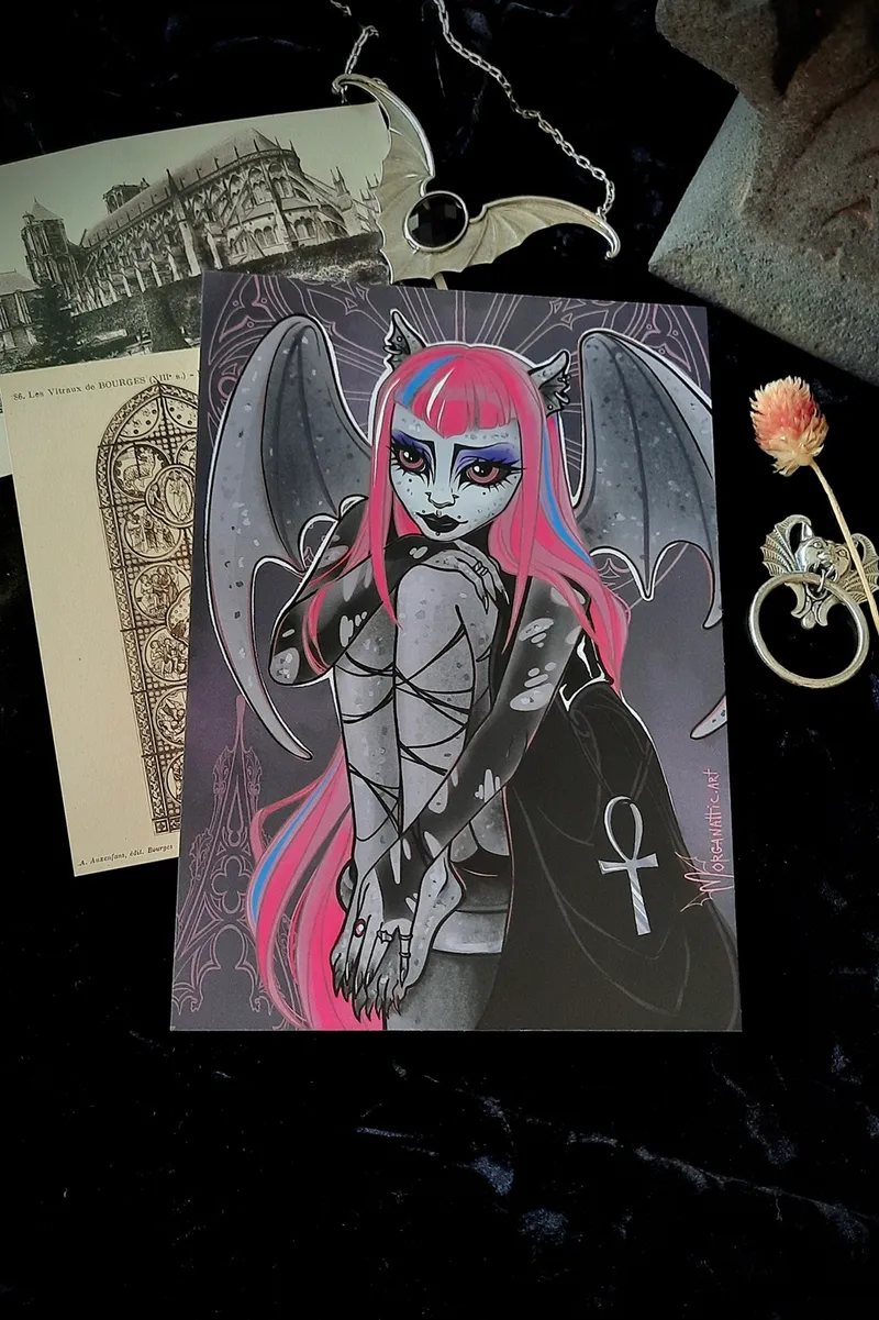 Impression d'art - Rochelle Goth, art gothique original