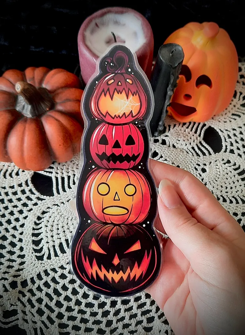 Marque-page – Jack O’Lantern, accessoire gothique fait main (2)