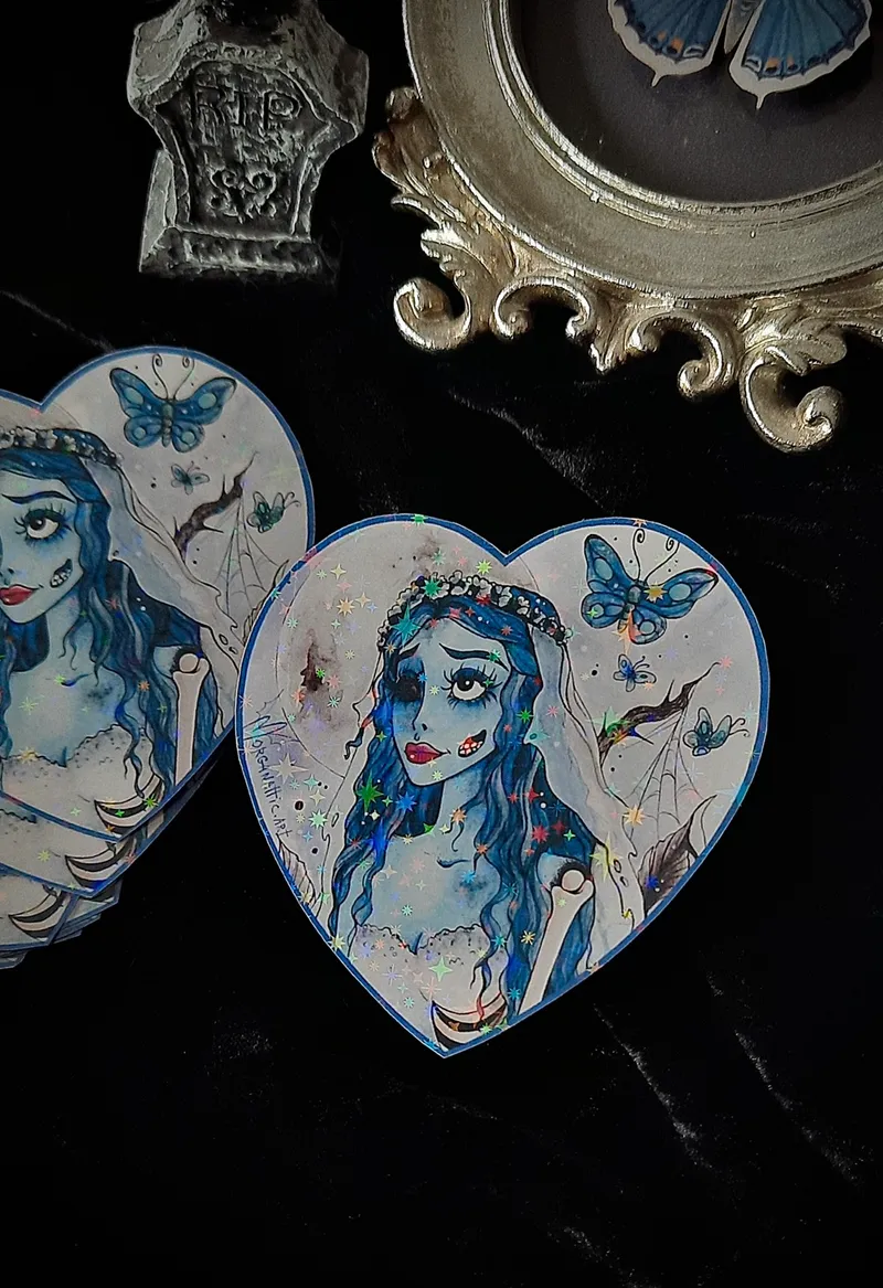 Sticker - Corpse Bride, art gothique original (2)