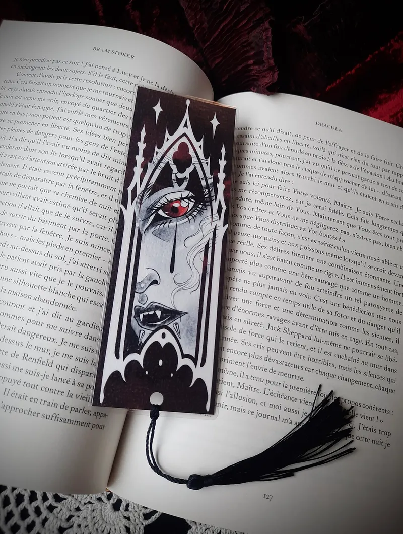 Marque-page vampirique