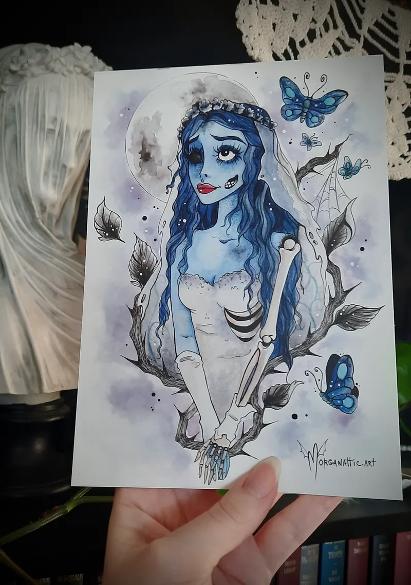 Impression d'art - The Corpse bride, art gothique original (3)