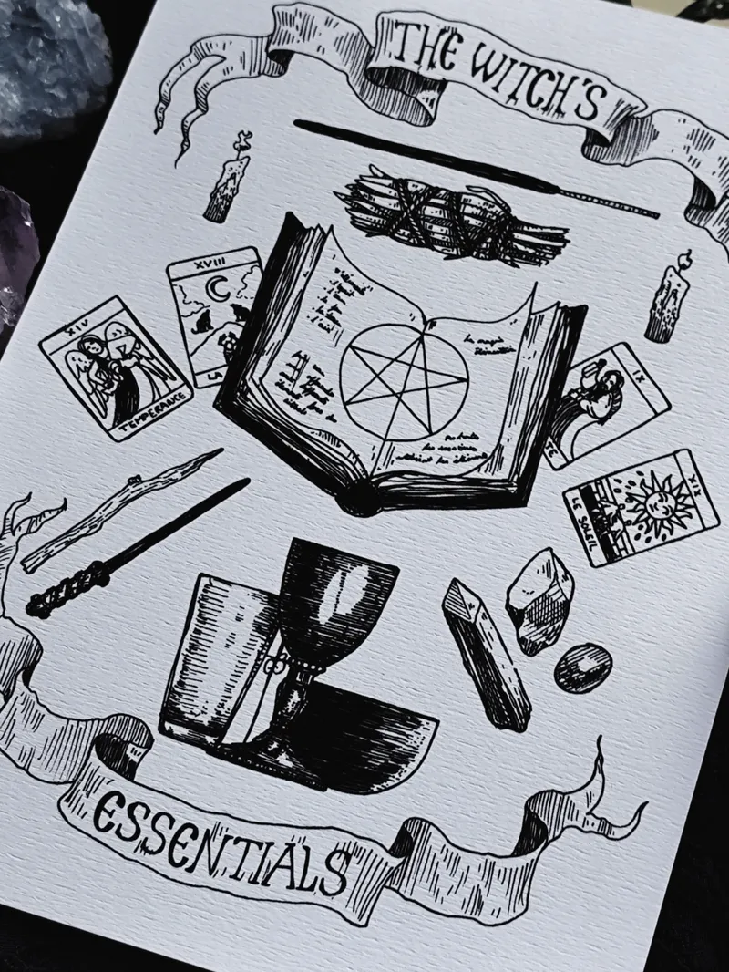 Witch's essentials, art gothique original (2)