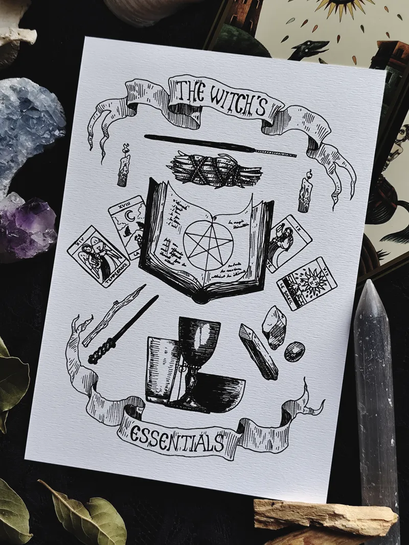 Witch's essentials, art gothique original