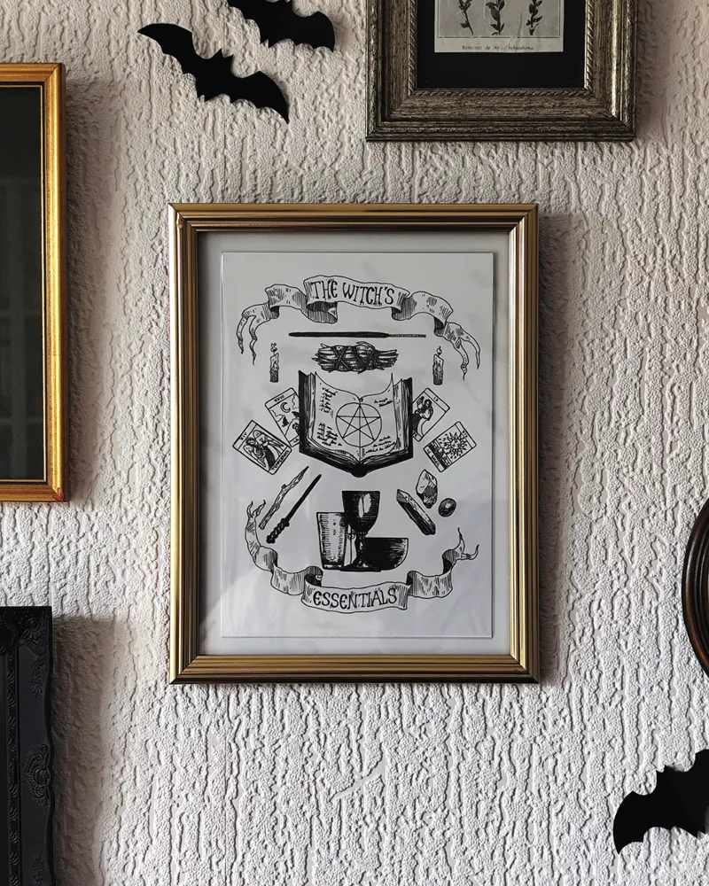 Witch's essentials, art gothique original (3)