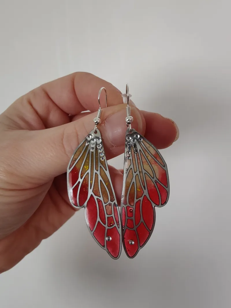 Boucles d'oreille "Ode", handmade gothic jewelry
