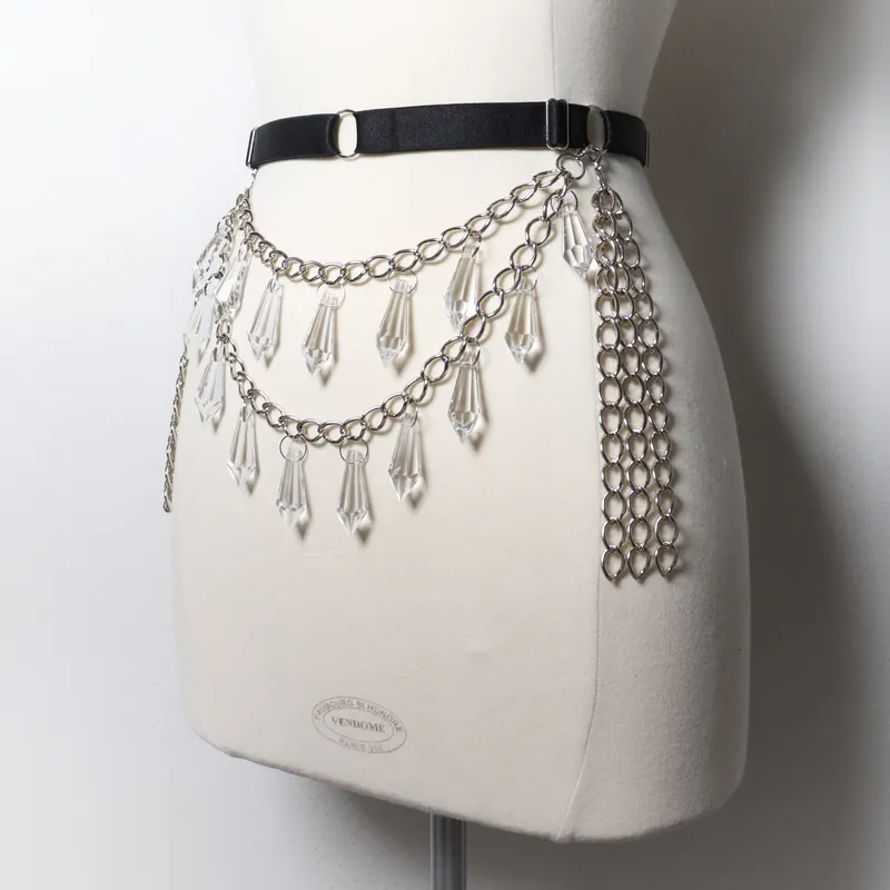 Ceinture à chaines et pendentifs en verre — 2
