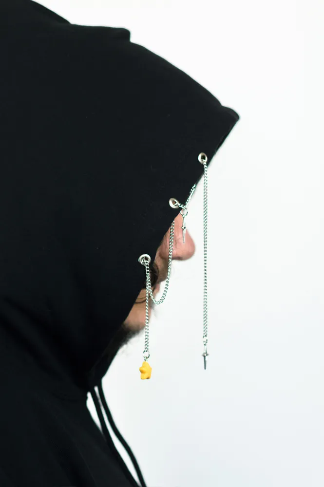 Sweatshirt séraphin, handmade gothic clothing (2)