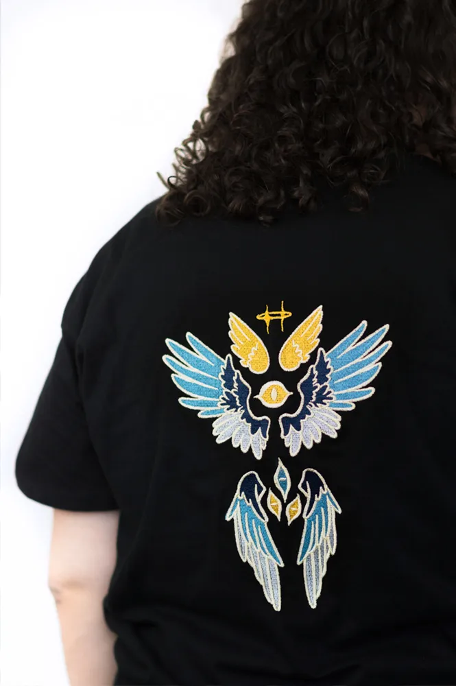 T-shirt séraphin, handmade gothic clothing