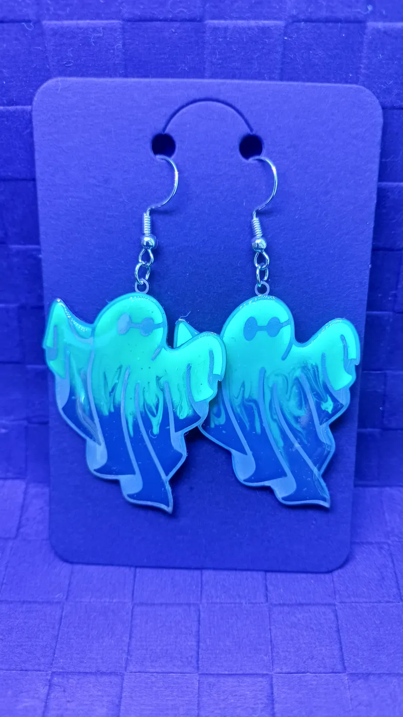 Boucles d'oreilles, bijou gothique fait main (3)