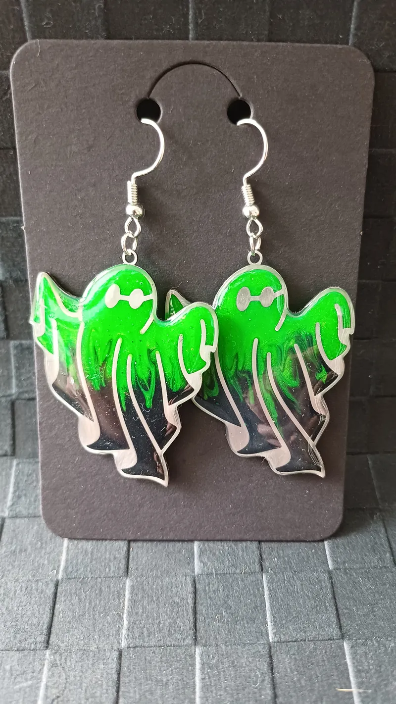 Boucles d'oreilles, bijou gothique fait main