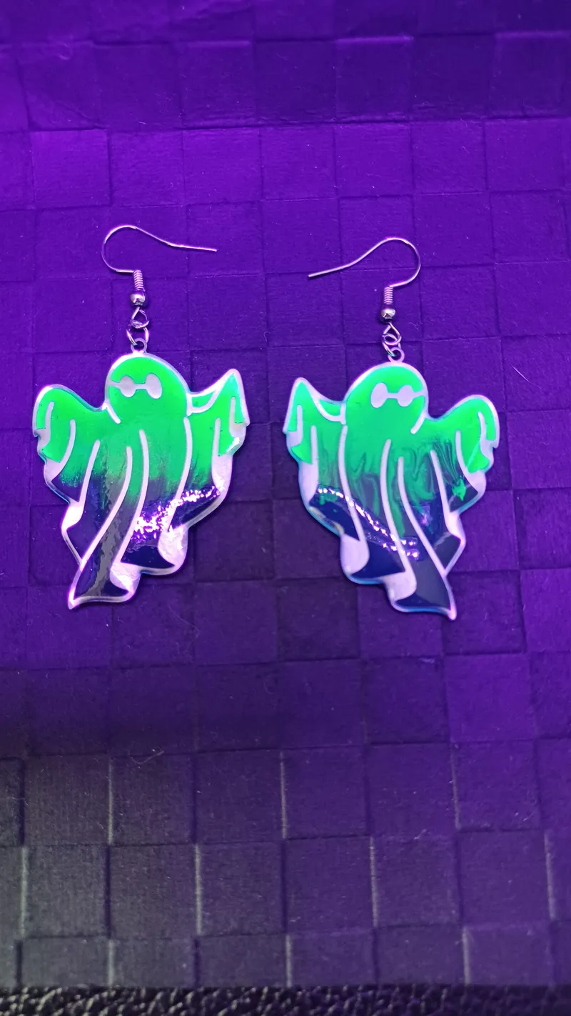 Boucles d'oreilles, bijou gothique fait main (2)