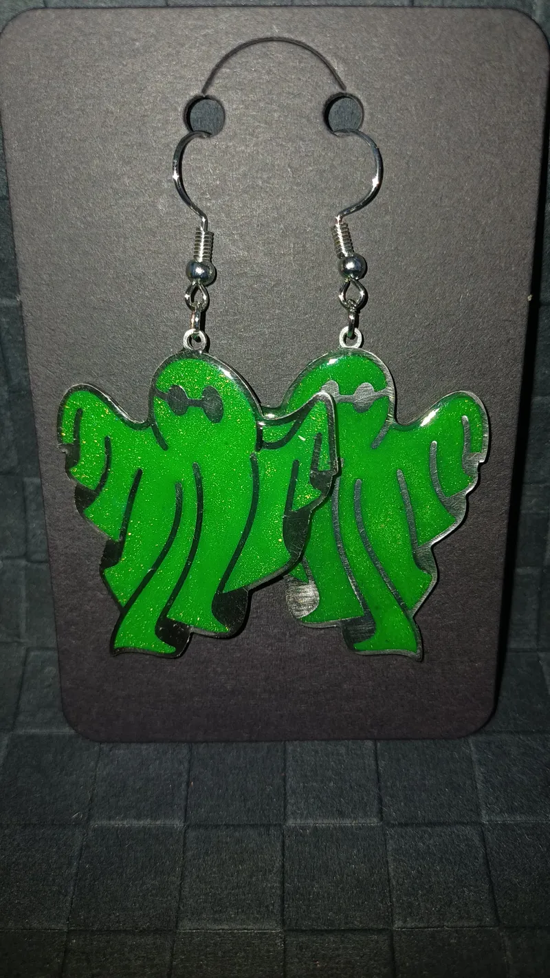 Boucles d'oreilles, bijou gothique fait main
