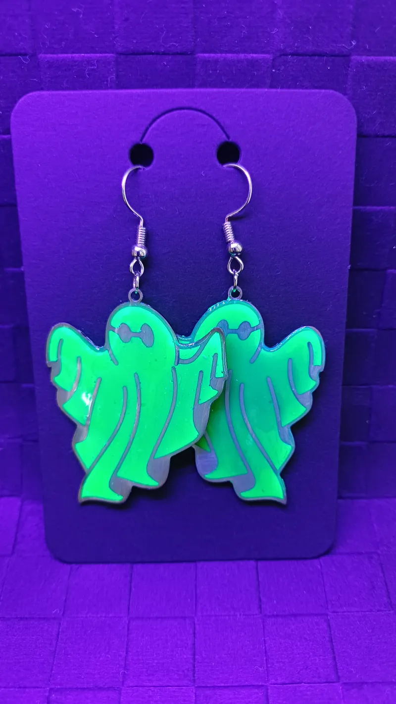 Boucles d'oreilles, bijou gothique fait main (3)