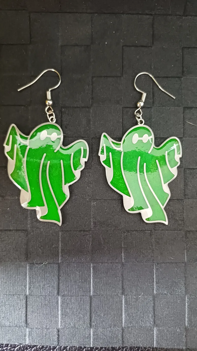 Boucles d'oreilles, bijou gothique fait main (2)