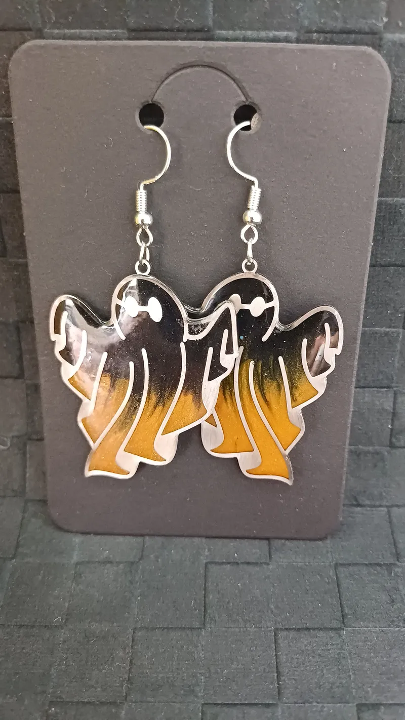 Boucles d'oreilles, bijou gothique fait main