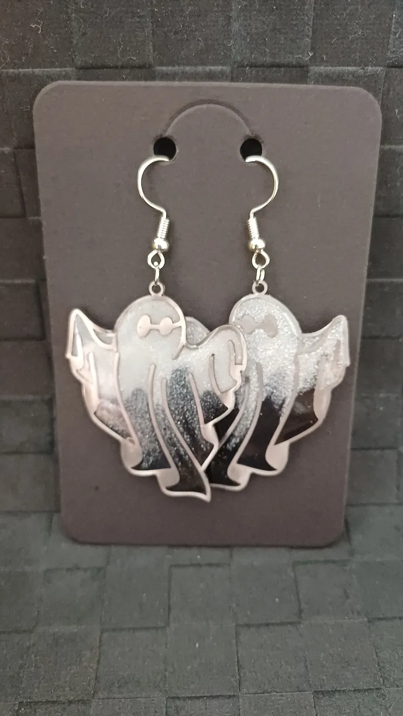 Boucle d'oreilles, bijou gothique fait main