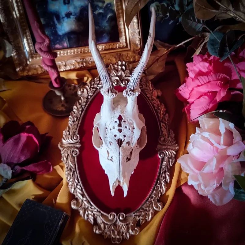 Crâne, handmade gothic home decor