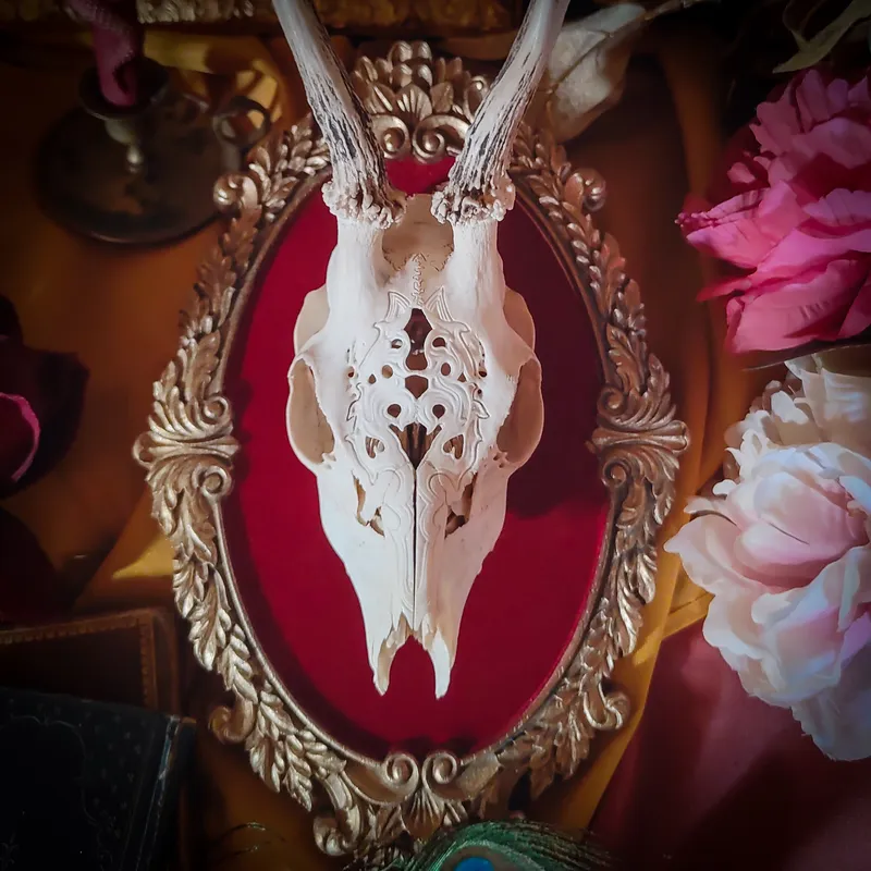 Crâne, handmade gothic home decor (3)