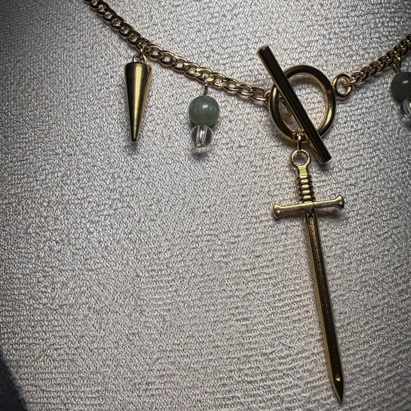 Collier MAGIC pierres d’apatite verte — 2