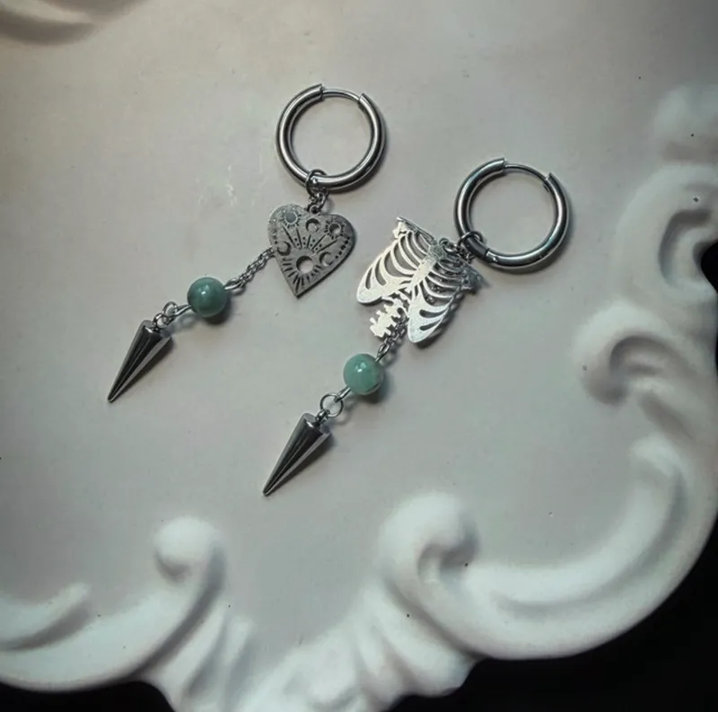Boucles d’oreilles SPIRIT pierres d’émeraude