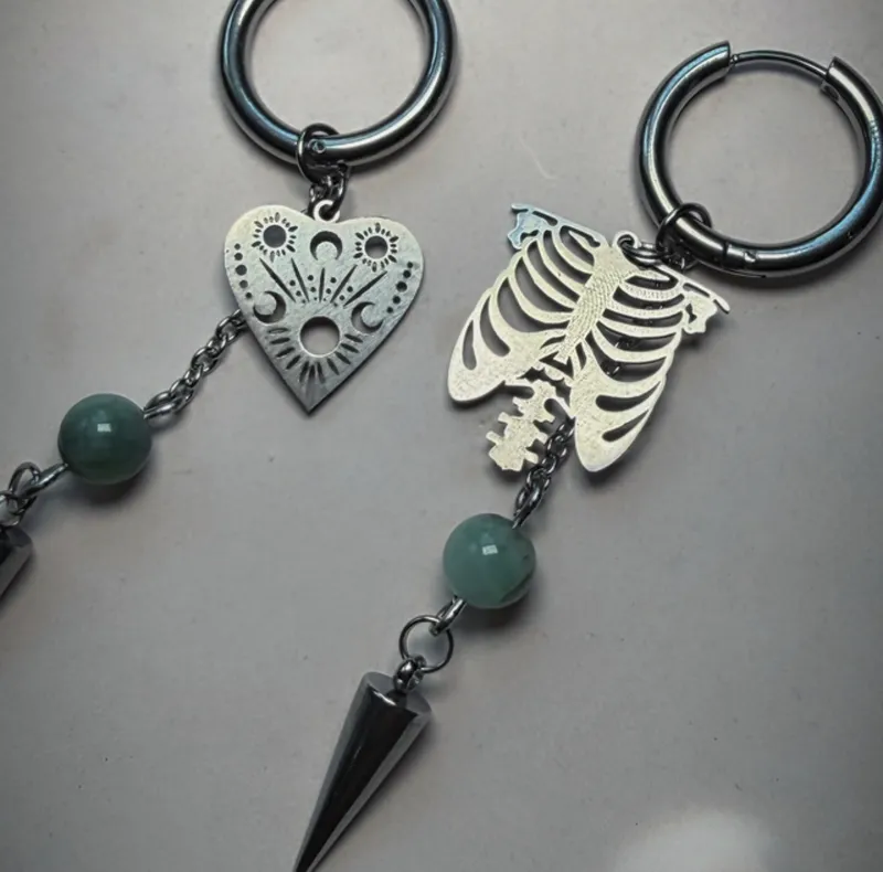 Boucles d’oreilles SPIRIT pierres d’émeraude — 2
