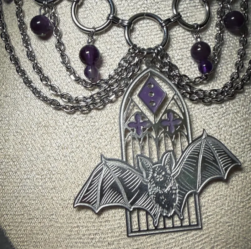 Collier NOCTURNE pierres d’améthyste — 2