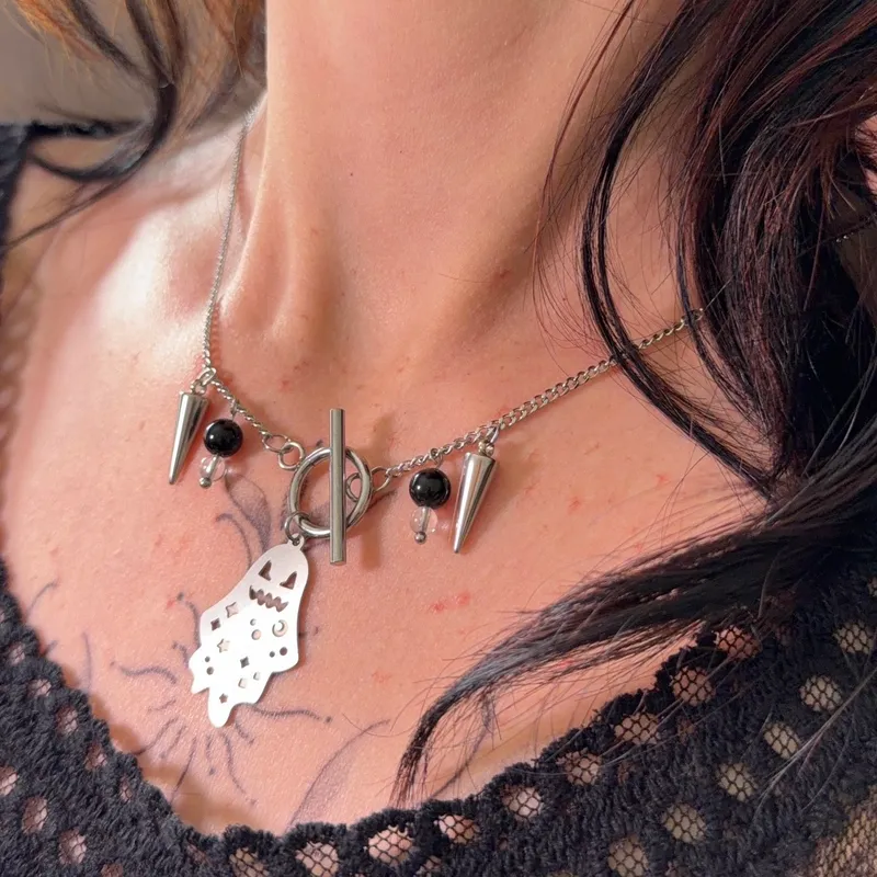 Collier MAGIC pierres d’obsidienne œil céleste — 3