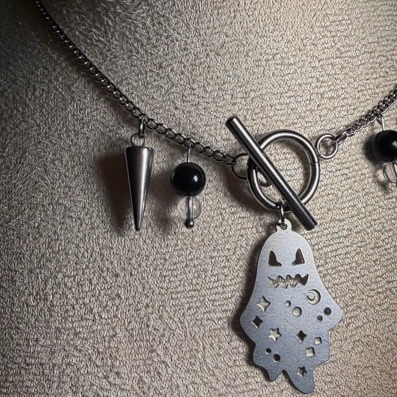 Collier MAGIC pierres d’obsidienne œil céleste — 2