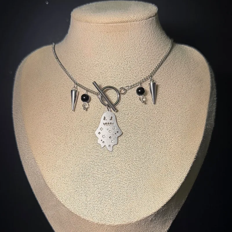 Collier MAGIC pierres d’obsidienne œil céleste