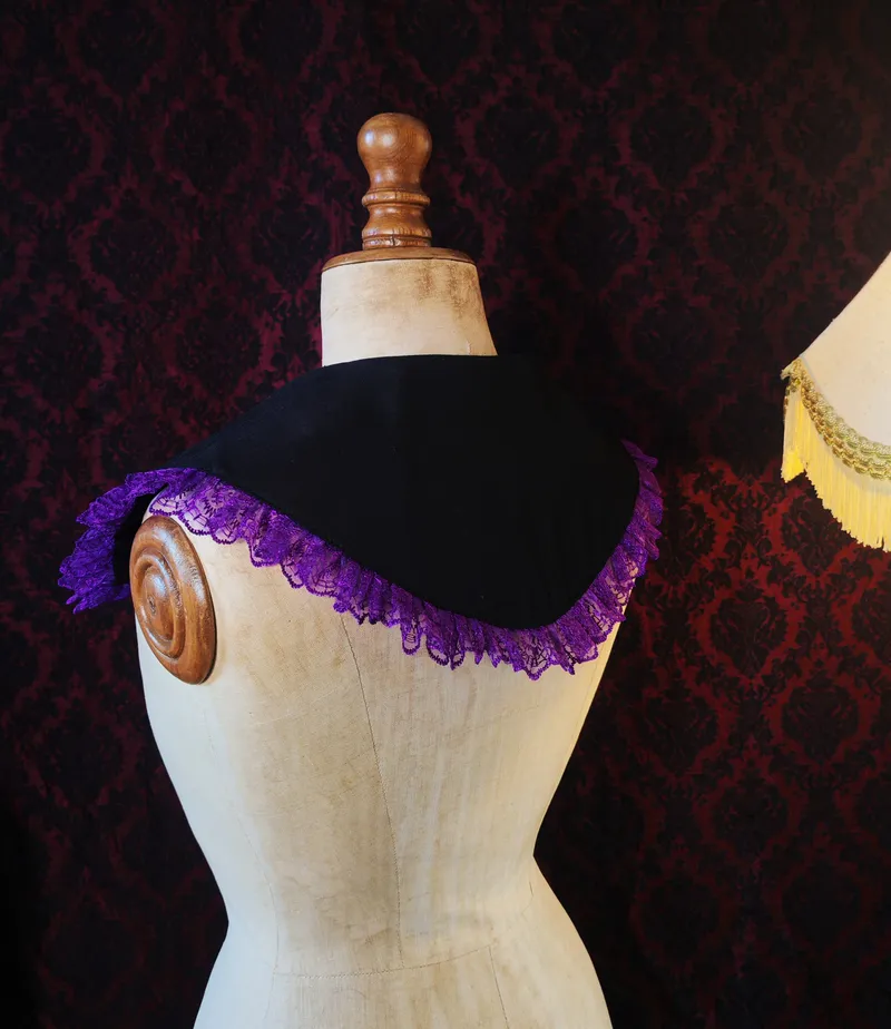 Col "Vespera", handmade gothic accessory (3)