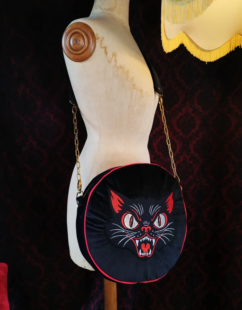 Sac "Jinx", accessoire gothique fait main (2)