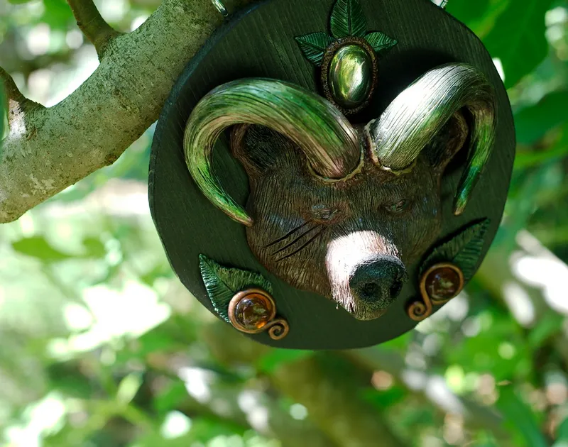 Le Gardien Ours, décoration gothique faite main (2)