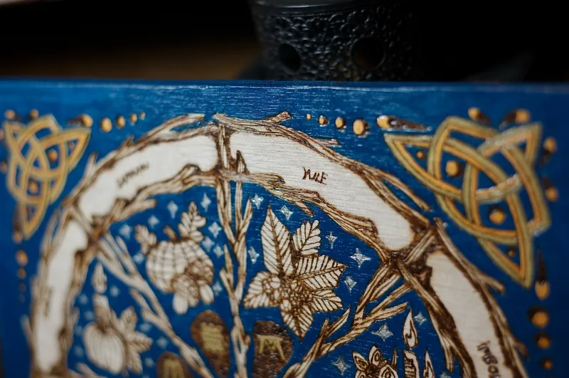 Le calendrier des Sabbats, décoration gothique faite main (3)