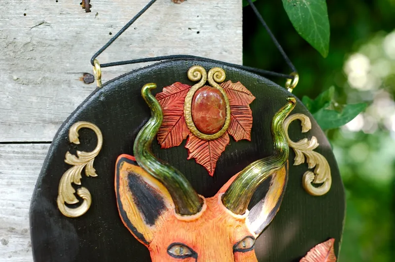 Le Gardien Renard, décoration gothique faite main (3)