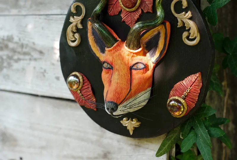 Le Gardien Renard, décoration gothique faite main