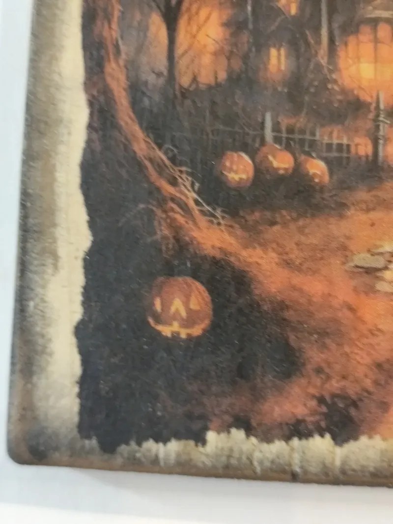 Planchette décorative halloween, décoration gothique faite main (2)