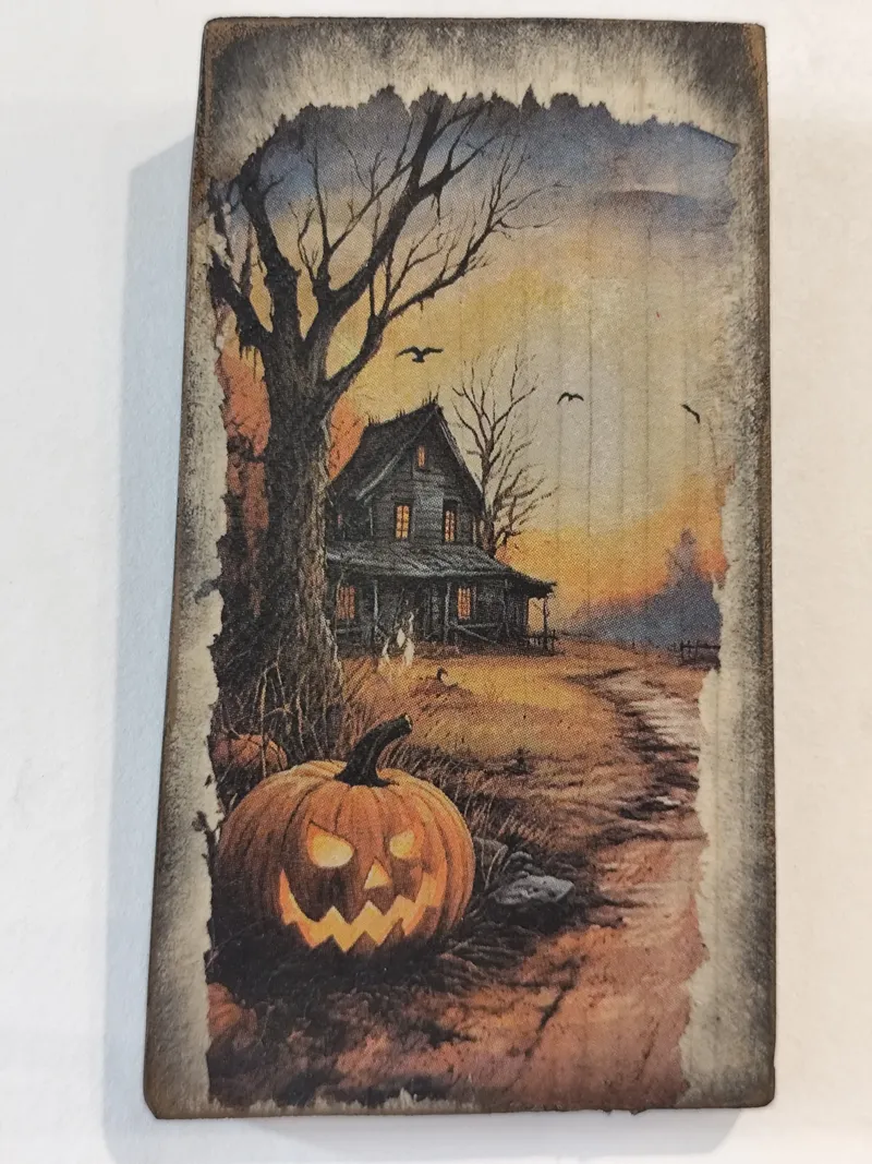 Planchette déco halloween, décoration gothique faite main