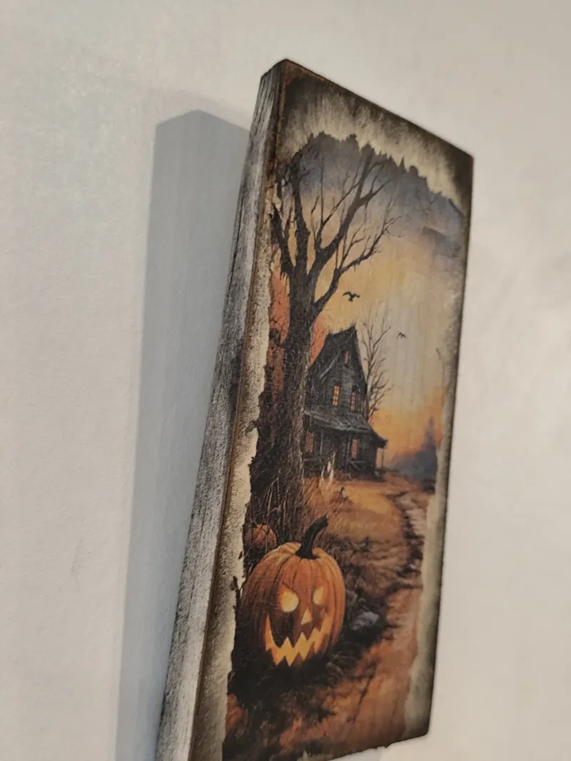 Planchette déco halloween, décoration gothique faite main (3)