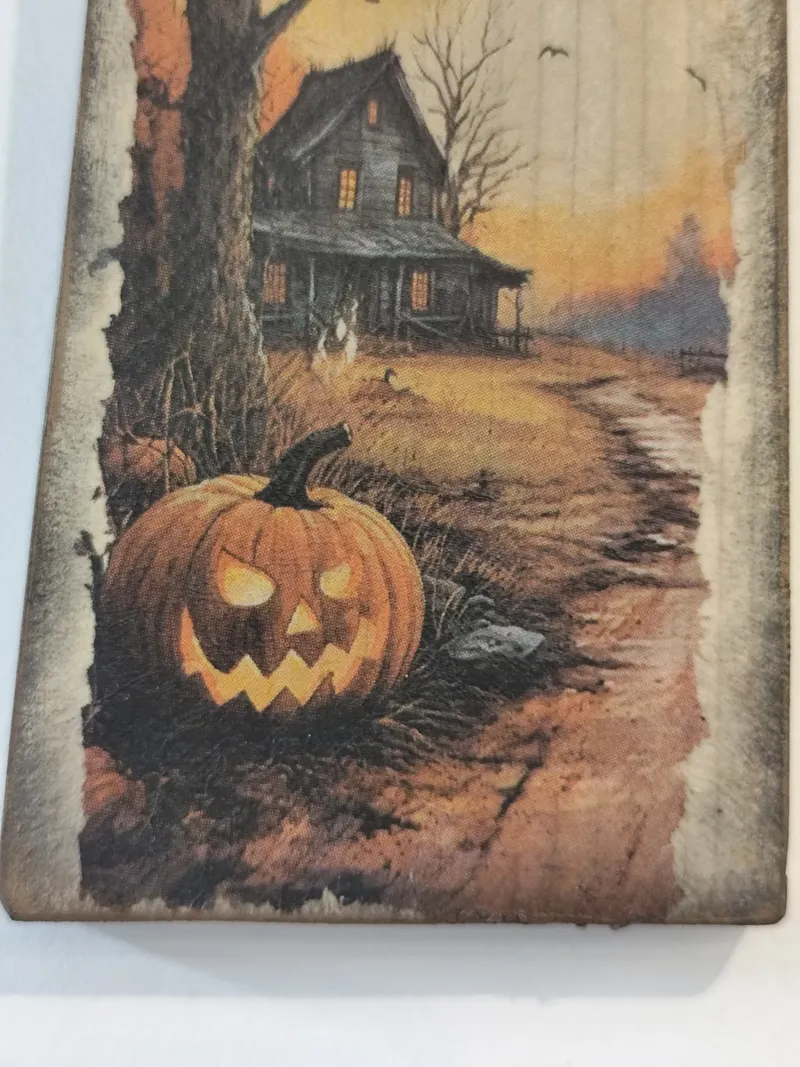 Planchette déco halloween, décoration gothique faite main (2)