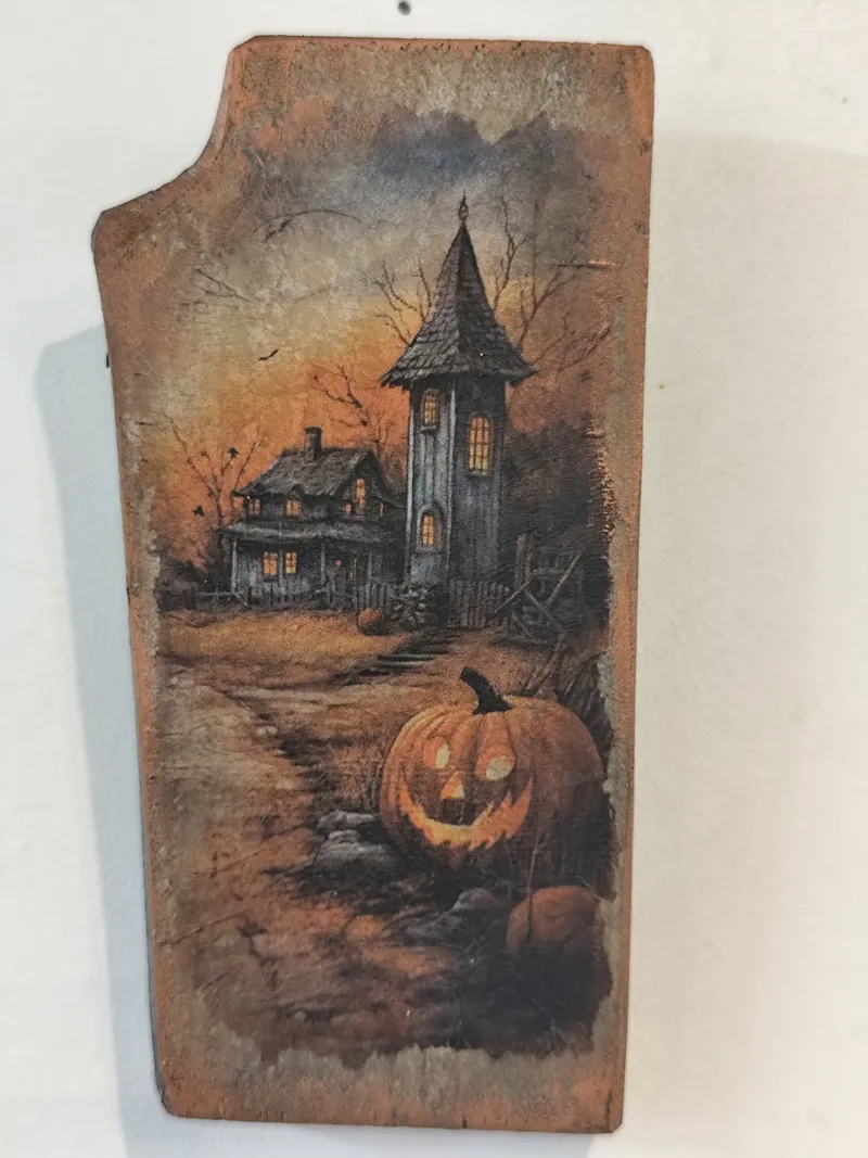 Planchette halloween, décoration gothique faite main