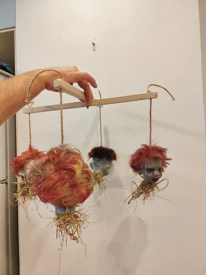 Mobile la révolte des sorcières, décoration gothique faite main (2)