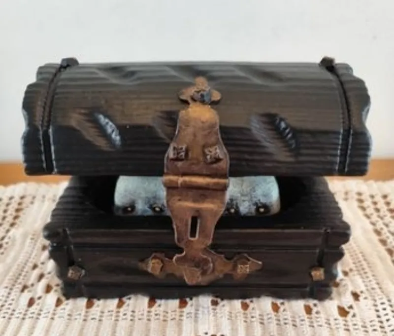 Boîte gothique « Ne laissez pas traîner vos doigts », décoration gothique faite main