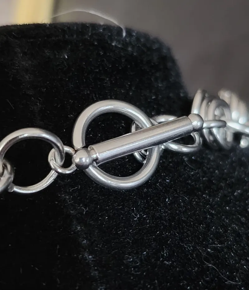 Collier choker "888" chainmail — 3