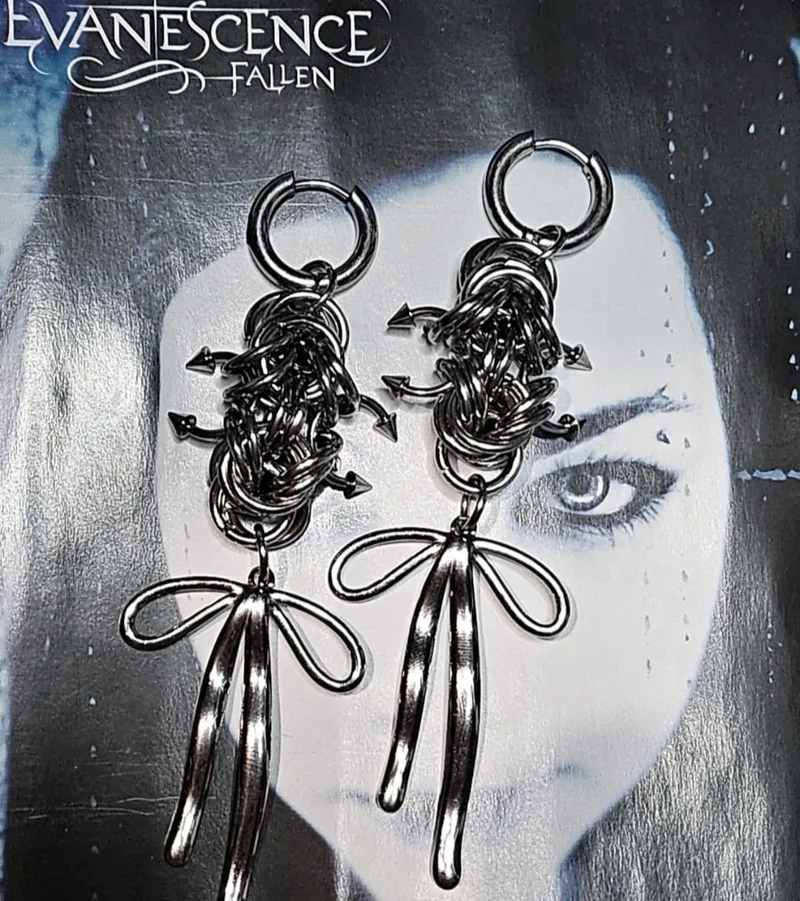 Boucles d'oreilles "Tourniquet" chaimail