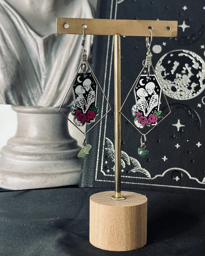 ÉTERNITÉ - Ornement d’oreilles, bijou gothique fait main (3)