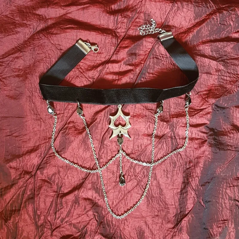 Collier chauve souris gothique en acier inoxydable — 2