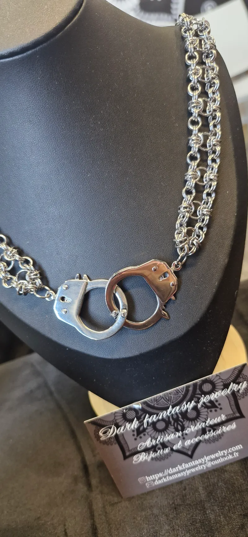 Collier dark romance, handmade gothic jewelry